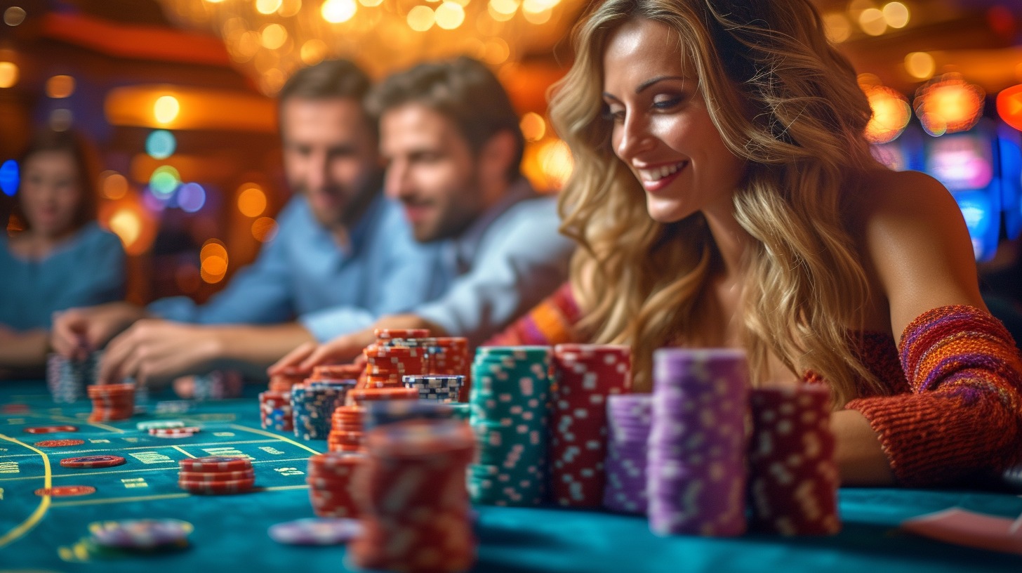 gambler in a casino